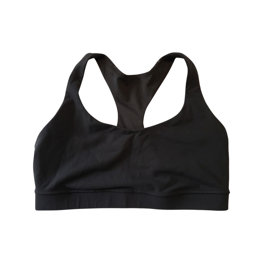 Lululemon Black Sports Bra, Size 8, Mesh Back,Perfect Condition